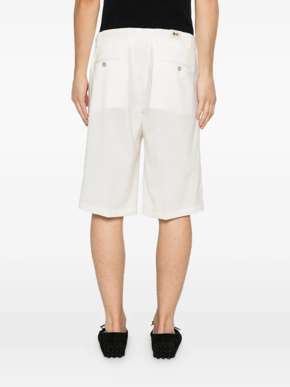 Briglia 1949 Shorts met geplooid detail Wit