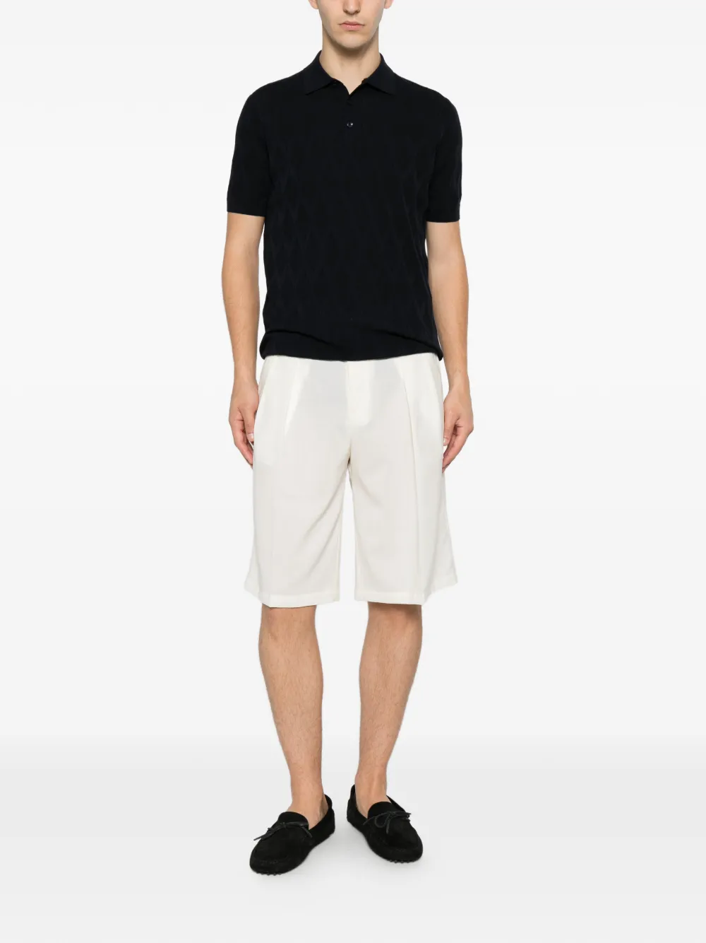 Briglia 1949 Shorts met geplooid detail Wit