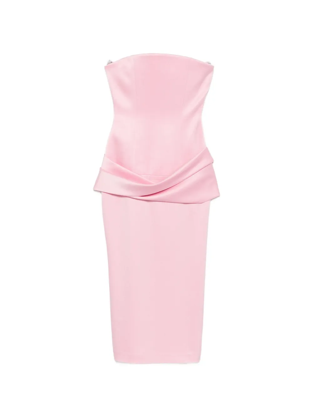 Alex Perry strapless draped dress - Rosa
