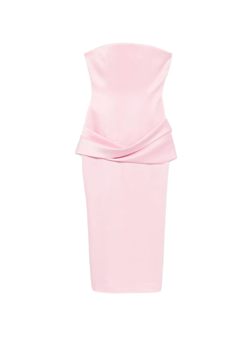 Alex Perry strapless draped dress - Rosa
