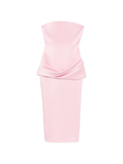 Alex Perry strapless draped dress