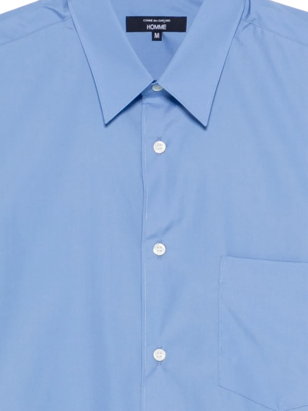 Comme des Garçons Homme overhemd met korte mouwen Blauw