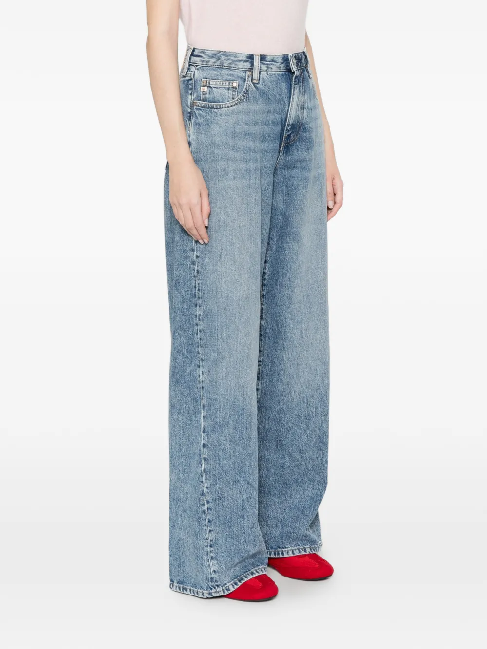  Ag Jeans Helsinki Logo-patch Jeans - Blue 