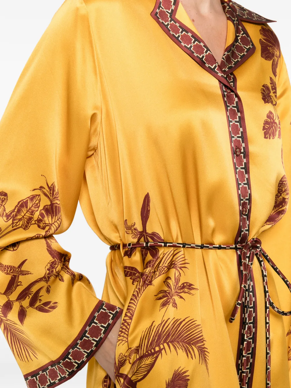 ALEMAIS Jurk met bloemenprint Geel