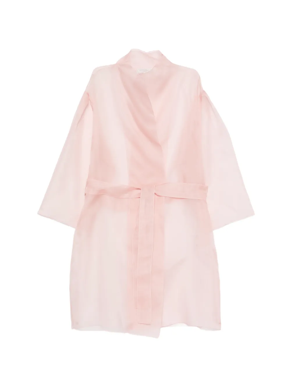 Antonelli sheer wrap-style dress - Rosa