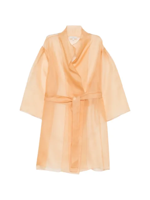 Antonelli belted wrap double-breasted coat 