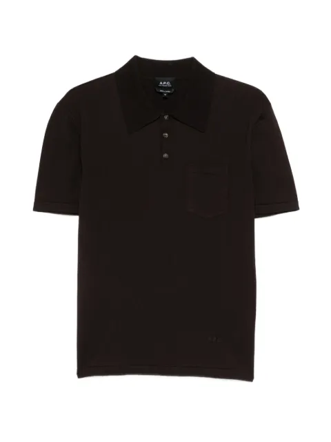 A.P.C. chest-pocket polo shirt