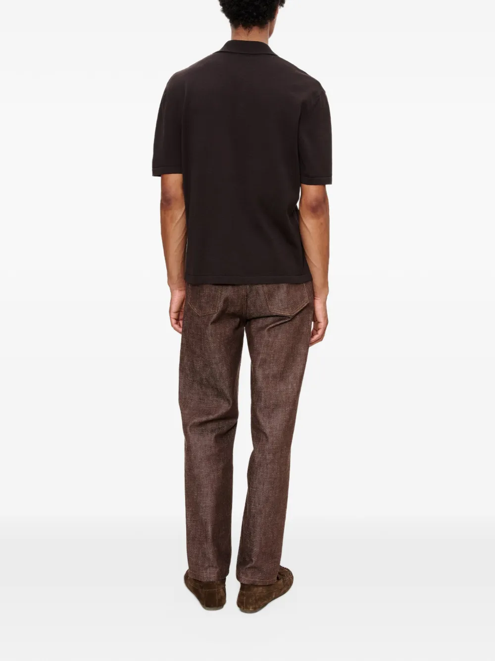 A.P.C. Colin poloshirt Bruin
