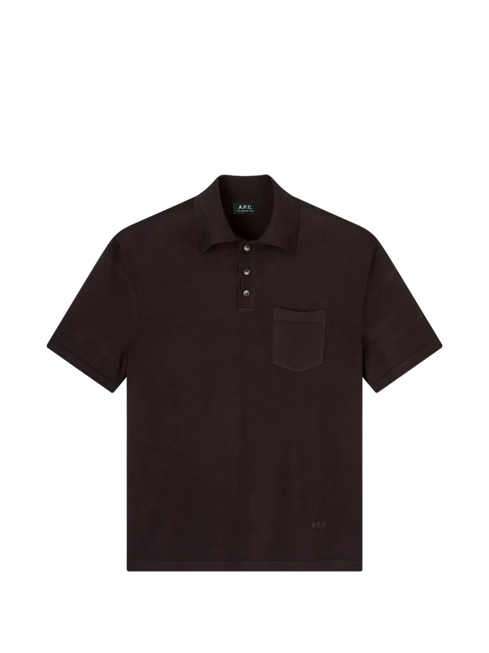 A.P.C. Colin poloshirt Bruin