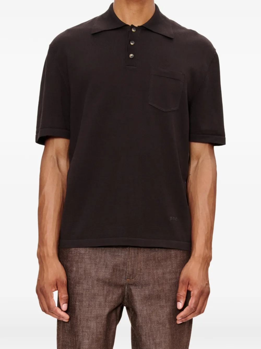 A.P.C. Colin poloshirt Bruin