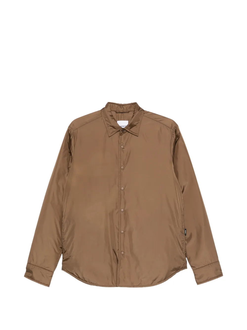 ASPESI 프레스 스터드 패딩 셔츠 | 브라운 | Image 1