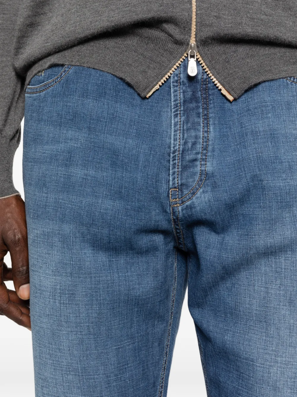 Brunello Cucinelli Straight jeans Blauw