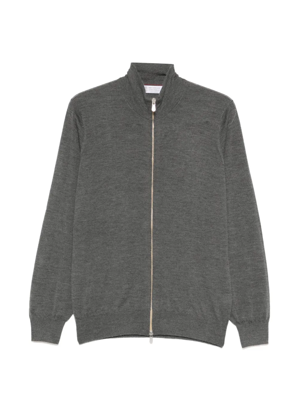 Brunello Cucinelli Cardigan con zip - Grigio