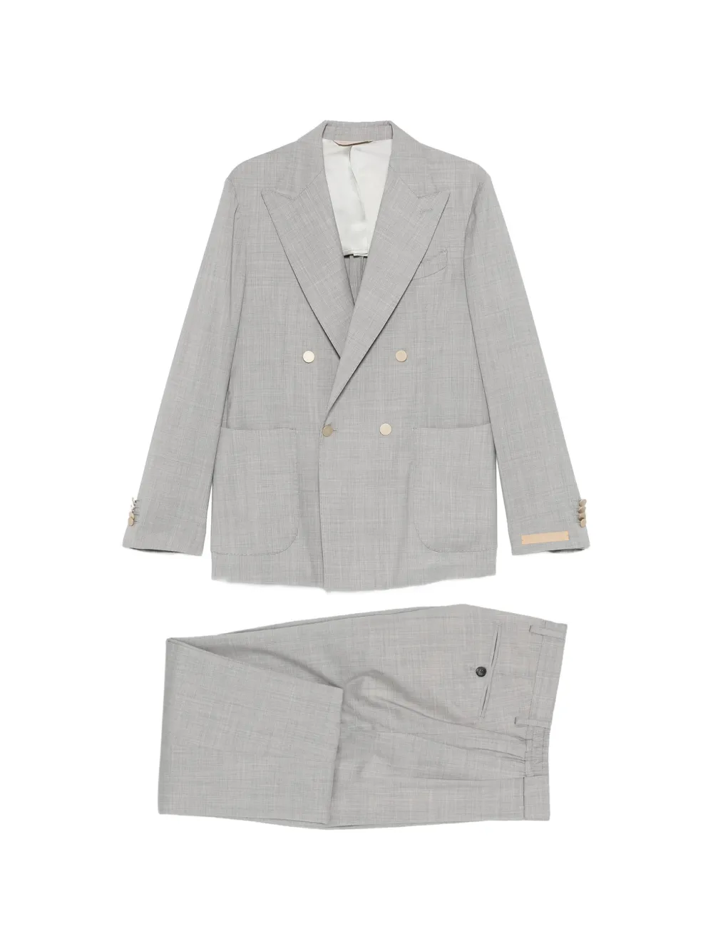 Briglia 1949 Porto Bellos pocket double-breasted suit - Grigio