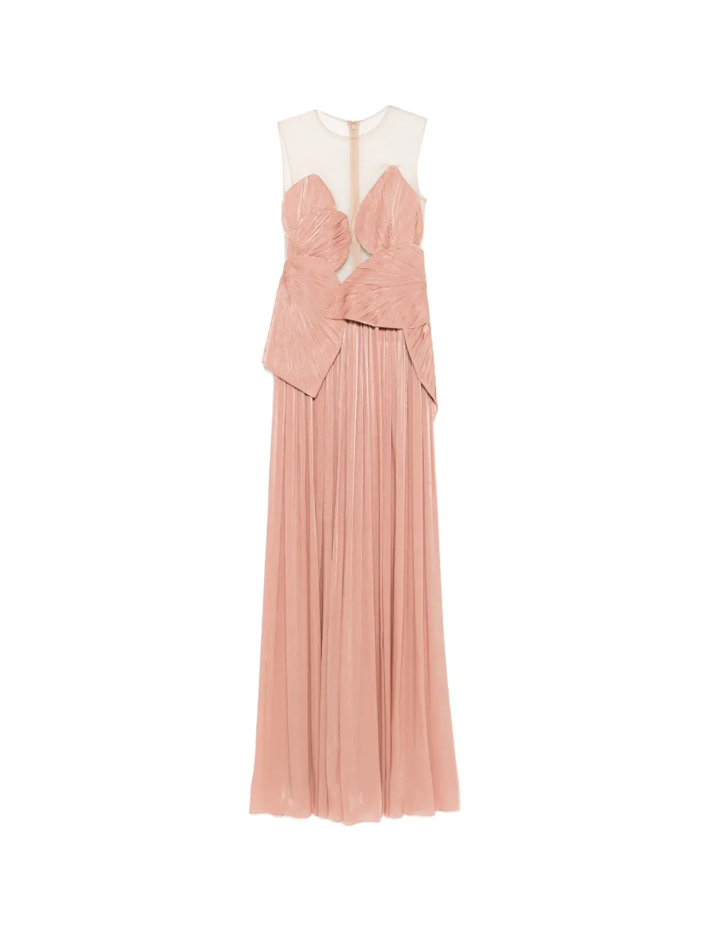 Costarellos Serenne pleated maxi dress - Rosa