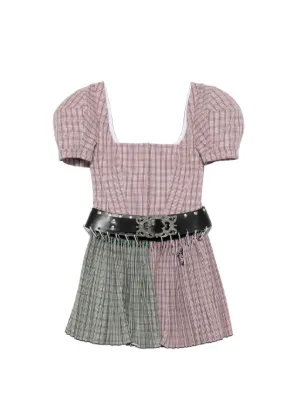 Chopova lowena 花柄チェック長袖ワンピース Chopova Lowena ワンピース通販 - FARFETCH