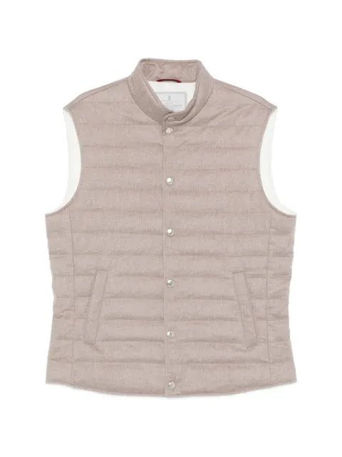 Brunello Cucinelli buttoned padded coat