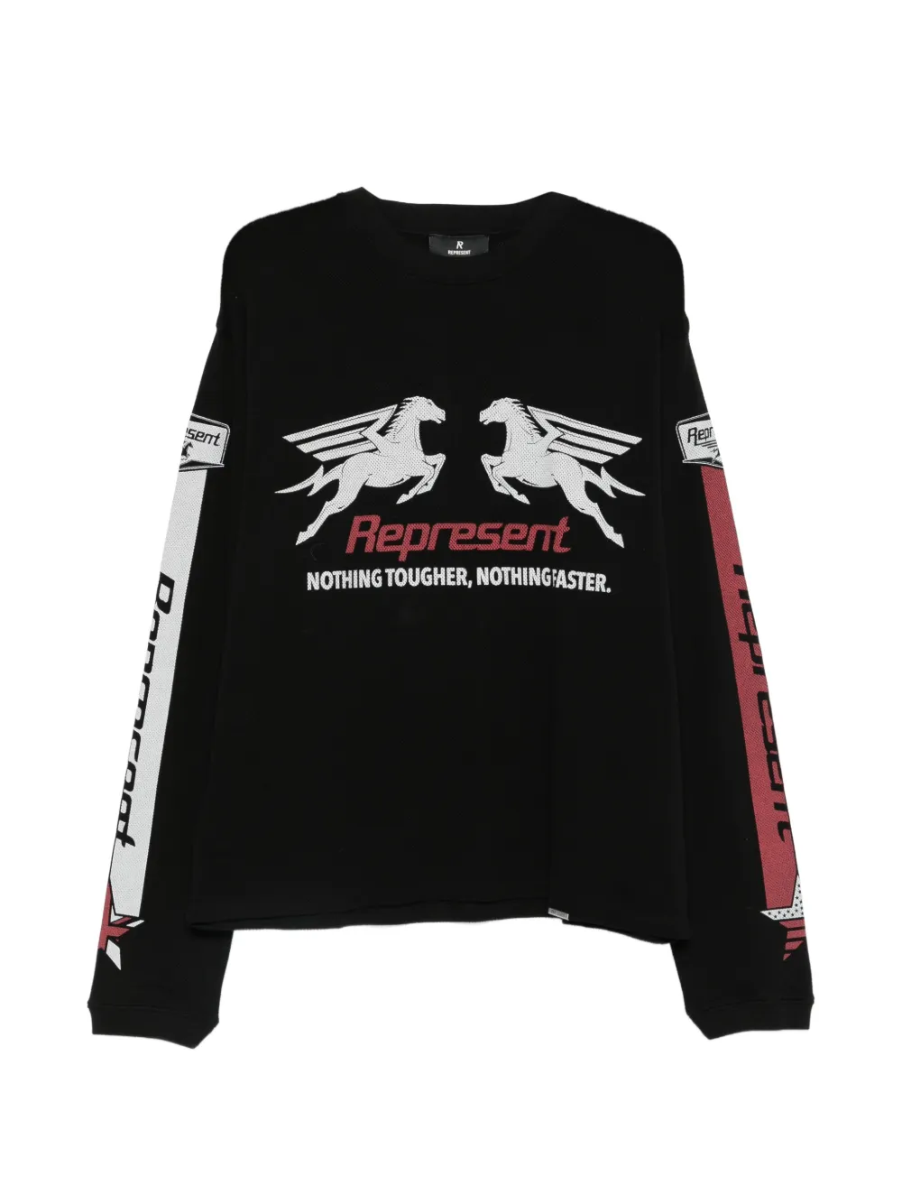 Represent graphic-print polo shirt - Nero