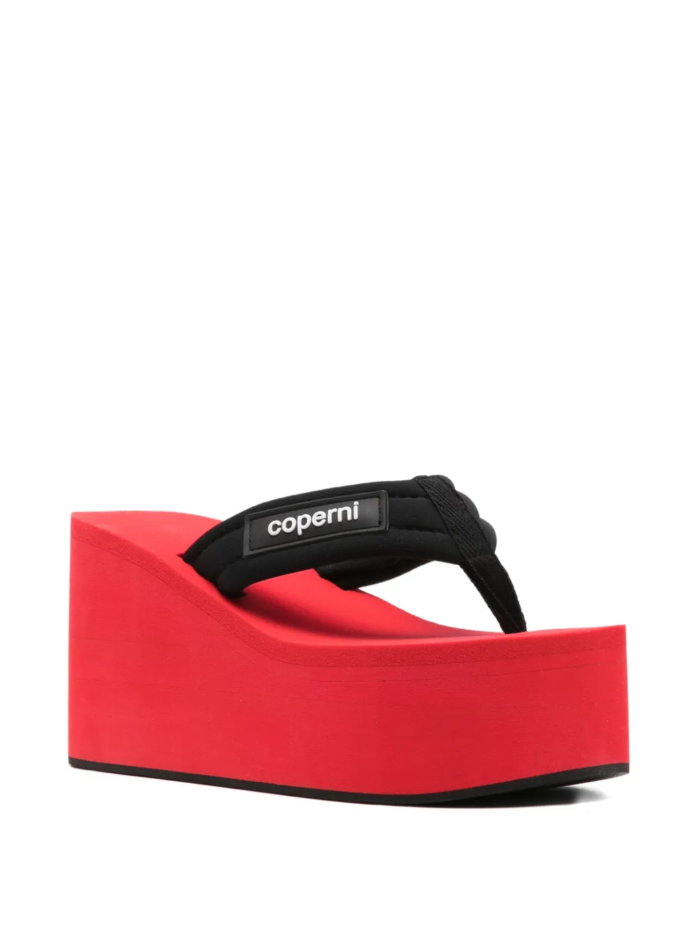 Coperni platform flip-flops Rood