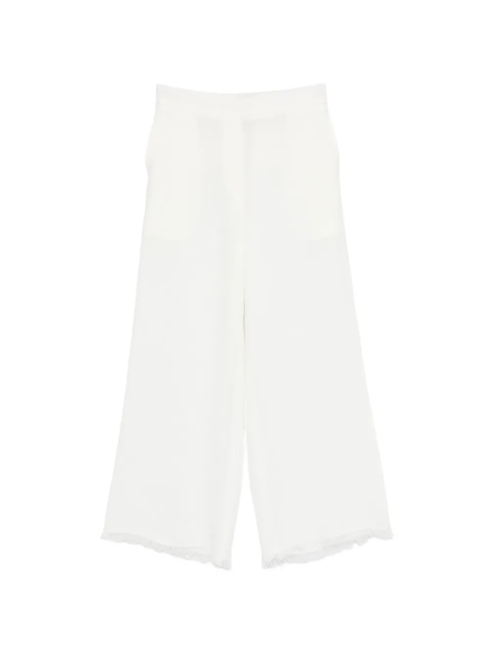 Antonelli frayed-hem trousers - Bianco