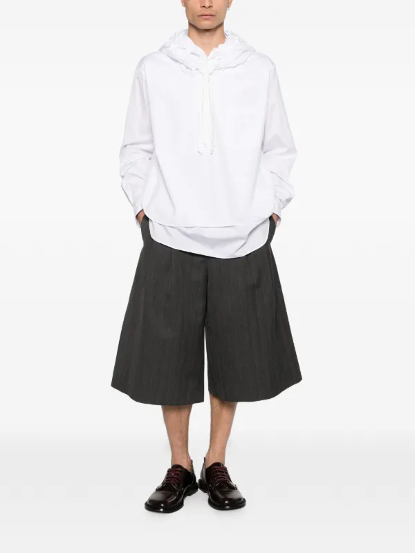 Comme Des Garçons Homme Plus long-sleeve Hoodie | White | FARFETCH ZA