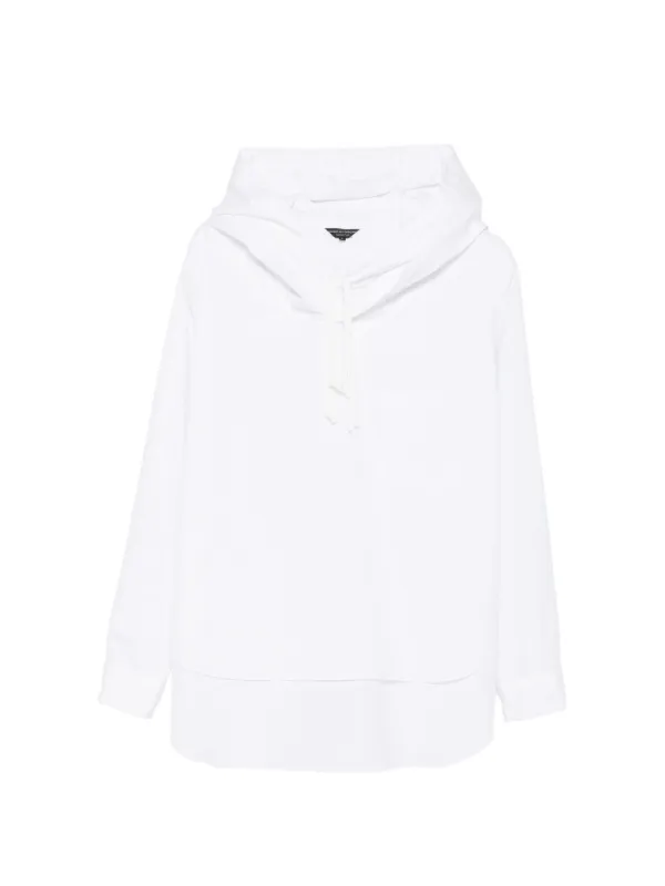 Comme Des Garçons Homme Plus long-sleeve Hoodie | White | FARFETCH ZA