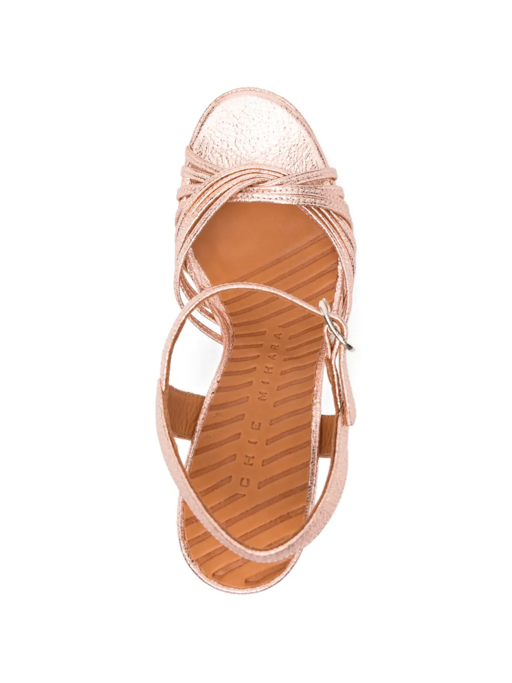 Chie Mihara Sandalen met metallic-effect Roze