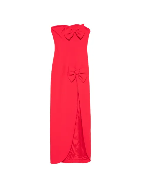 Alessandra Rich vestido largo con detalle de moño