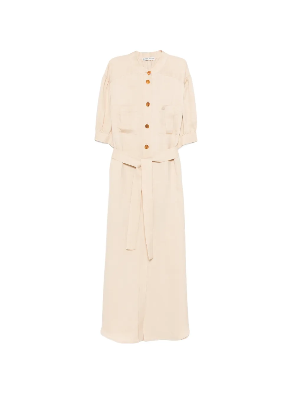 Blazé Milano Donzi Berber belted midi dress - Toni neutri