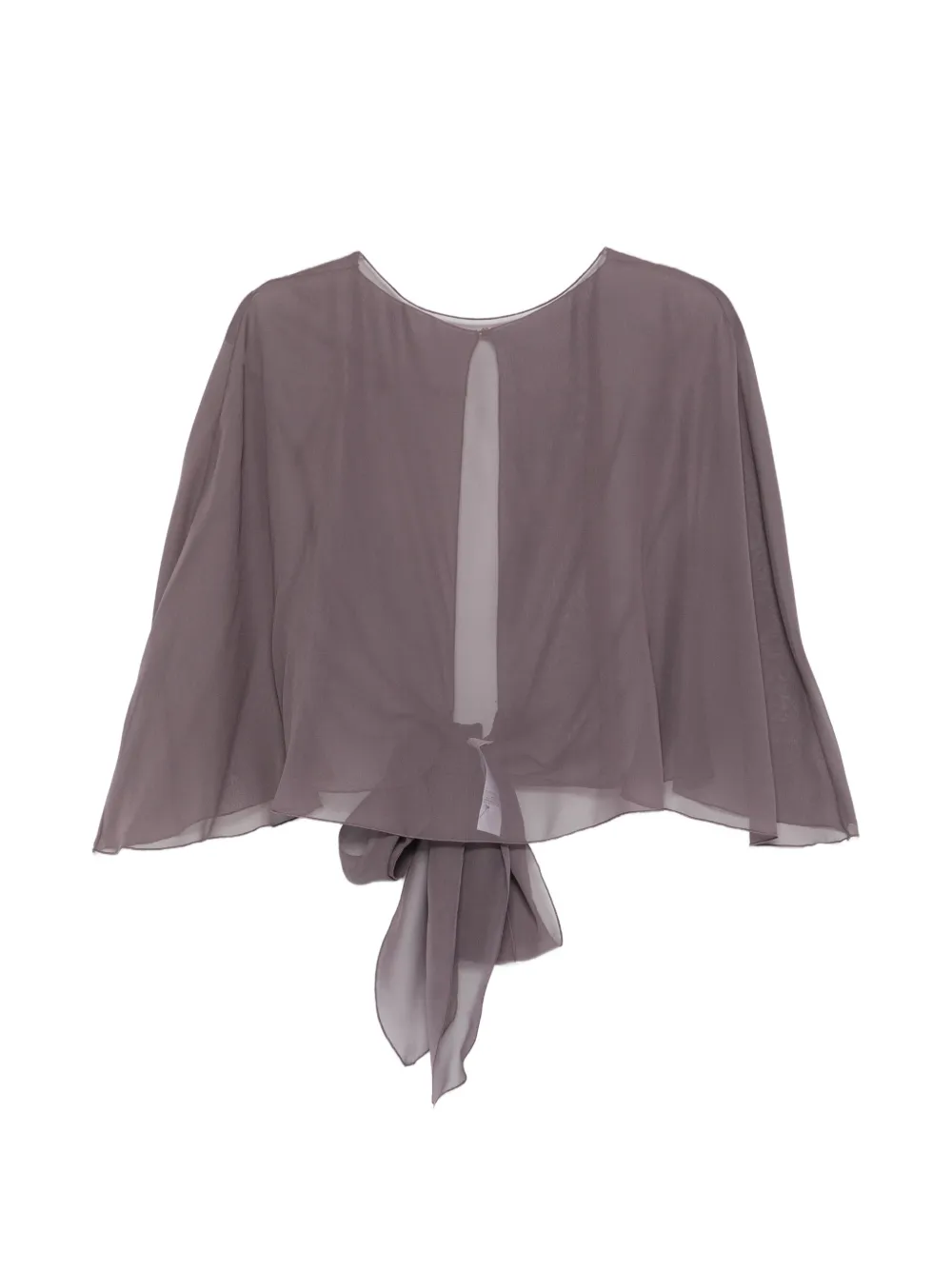 Antonelli Christian tie-knot cape - Violett