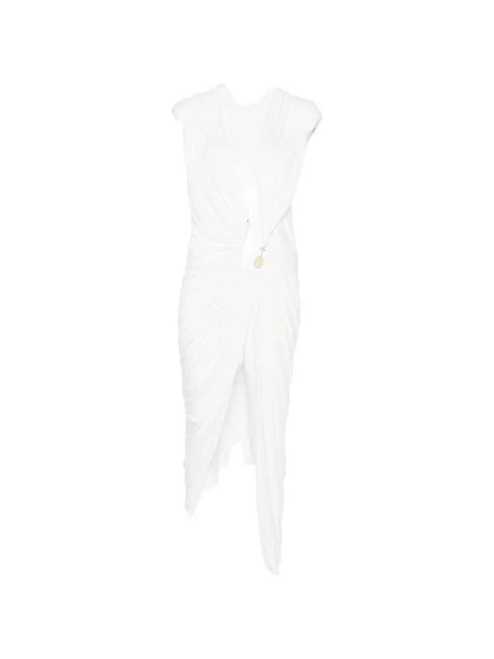 Christopher Esber Ripple ruched cut-out dress - Bianco