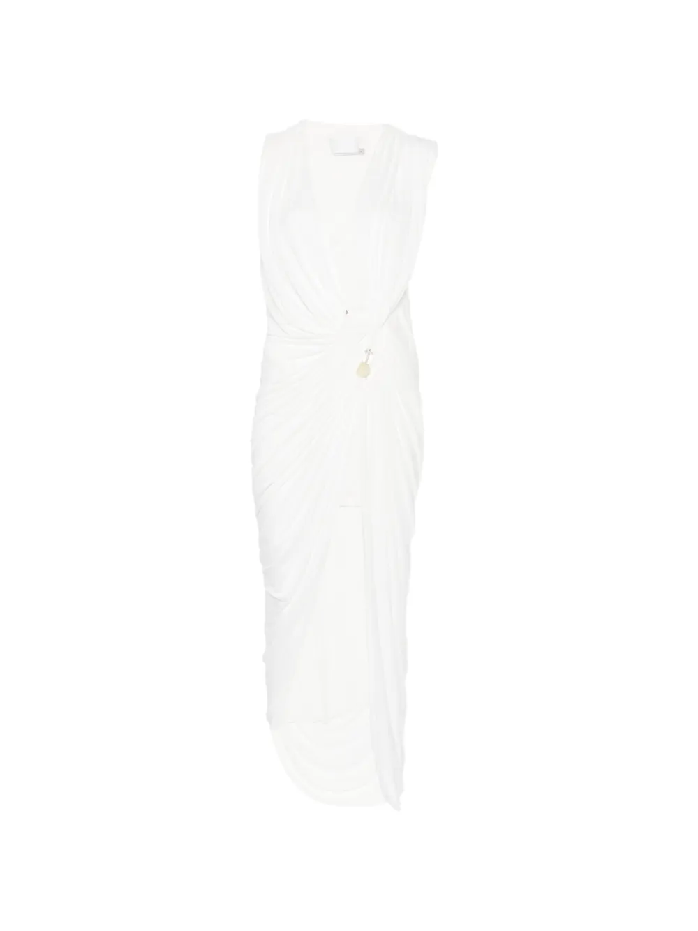 Christopher Esber Ripple ruched cut-out dress - Bianco