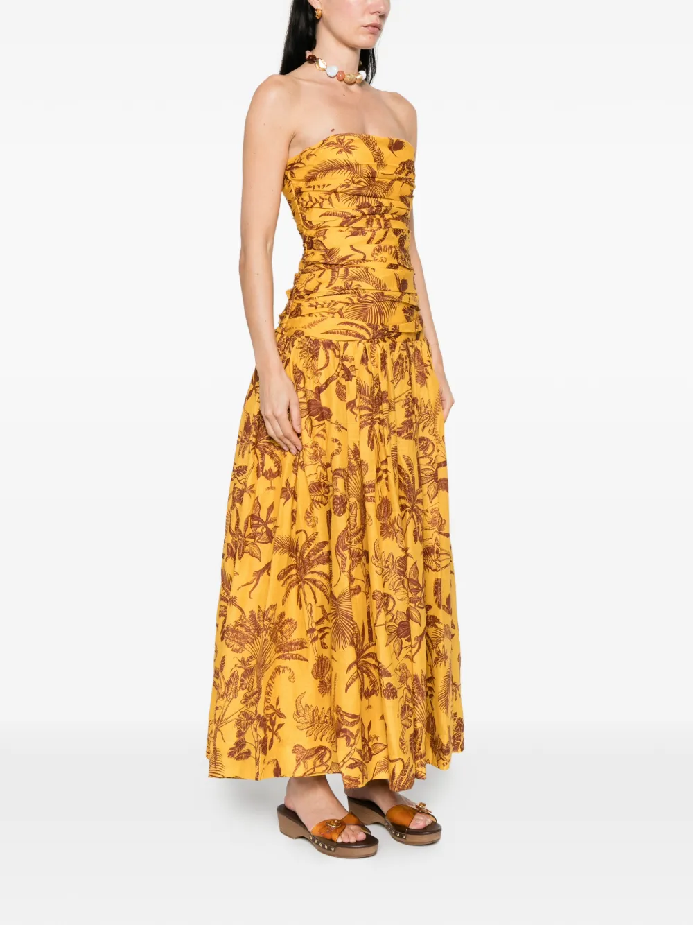 ALEMAIS Jurk met bloemenprint Geel