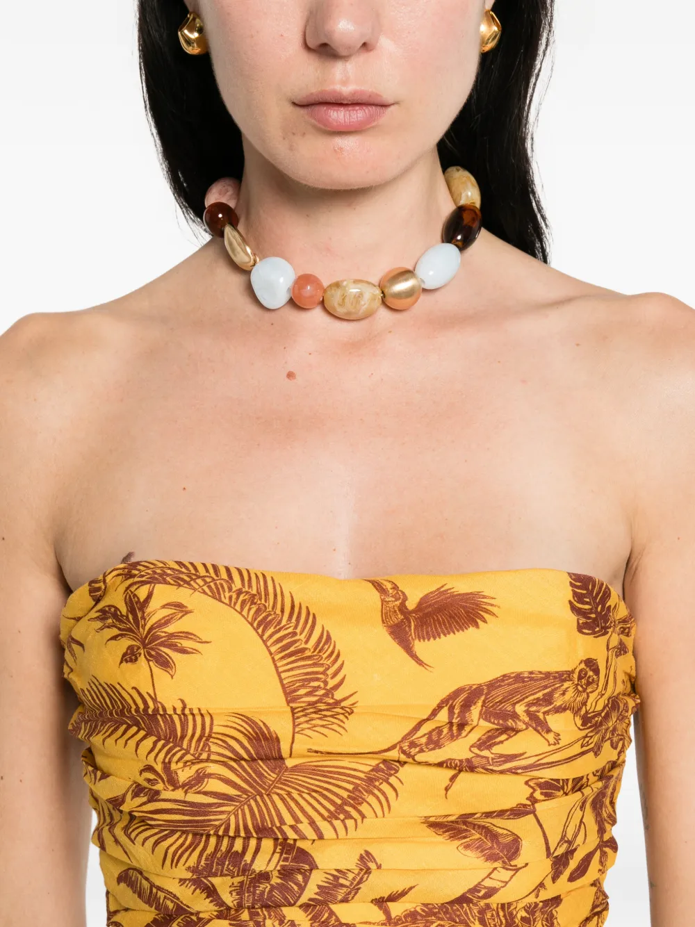 ALEMAIS Jurk met bloemenprint Geel