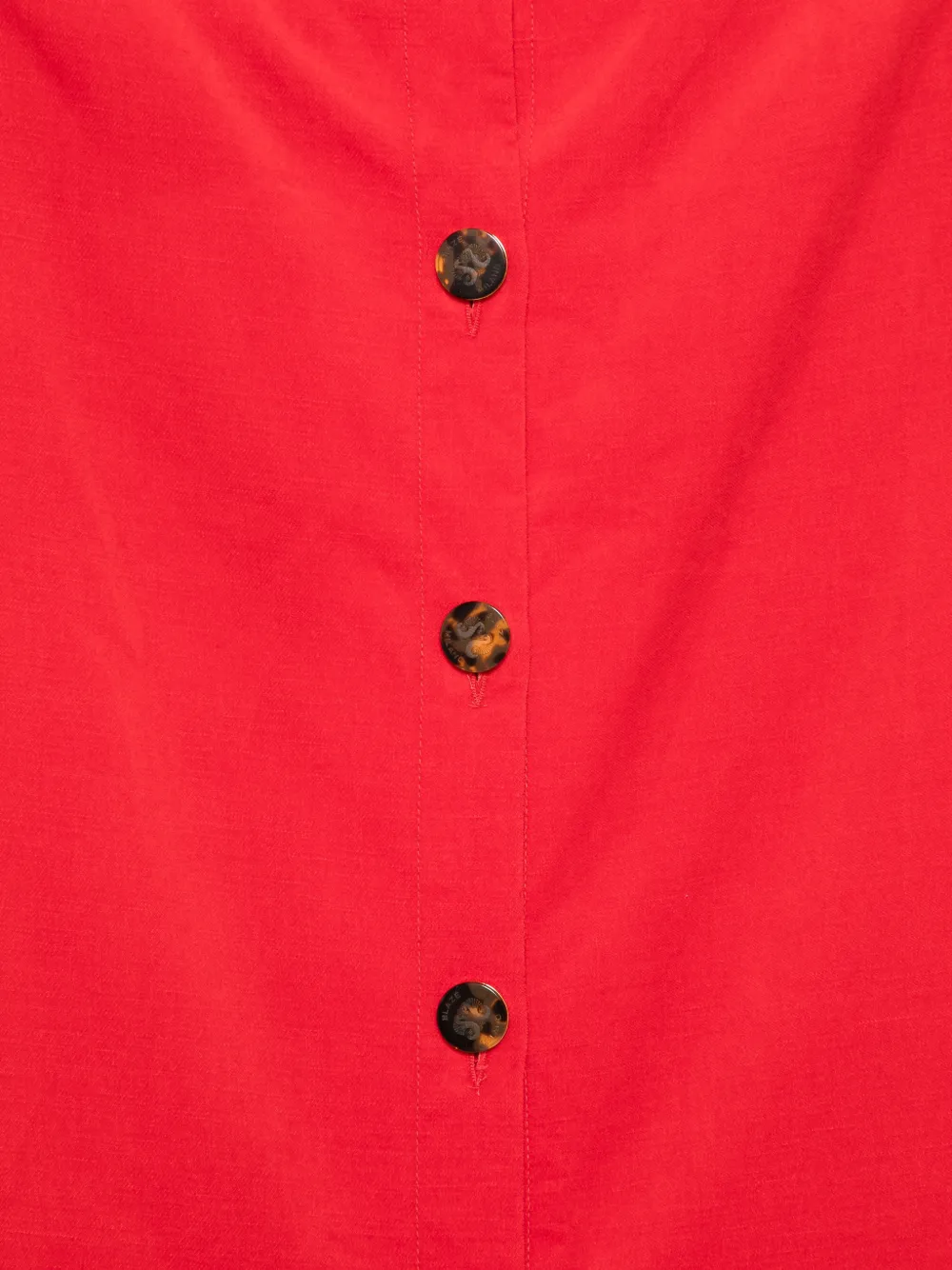  Blazé Milano Button-front Maxi Skirt - Red 