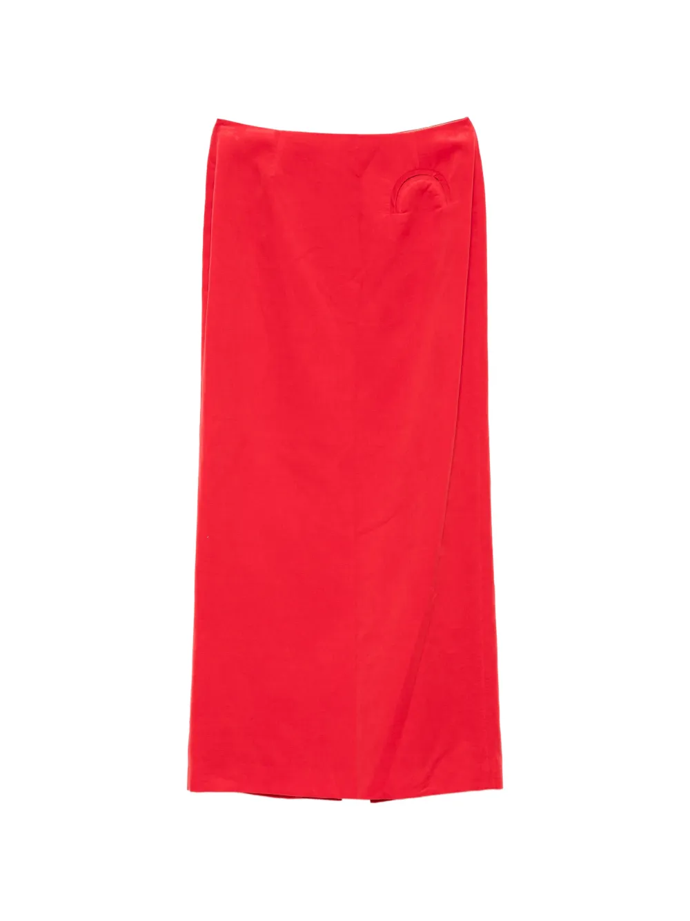  Blazé Milano Button-front Maxi Skirt - Red 