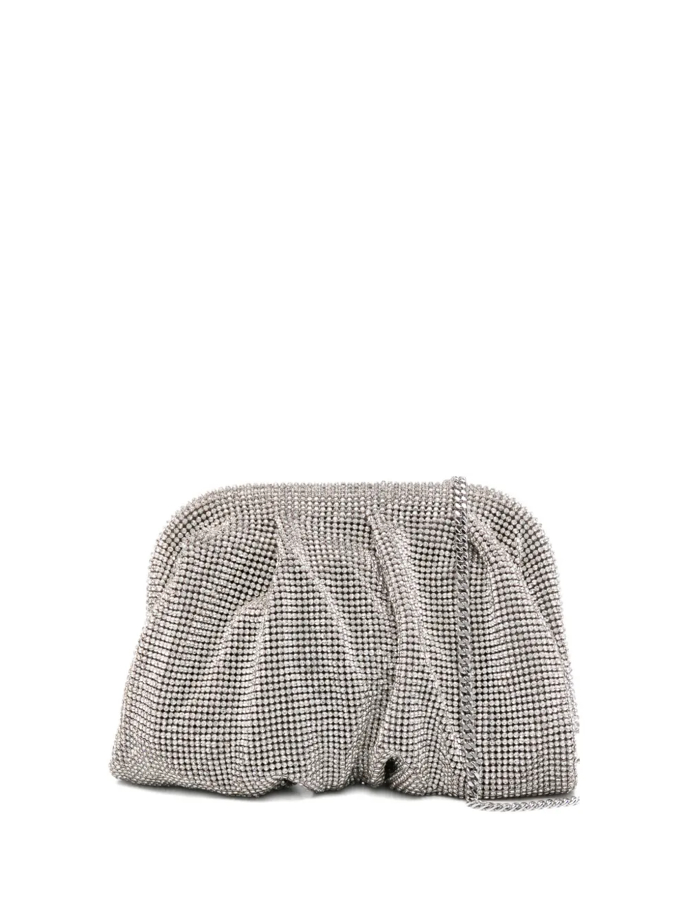 Benedetta Bruzziches strass-embellished clutch bag - Argento