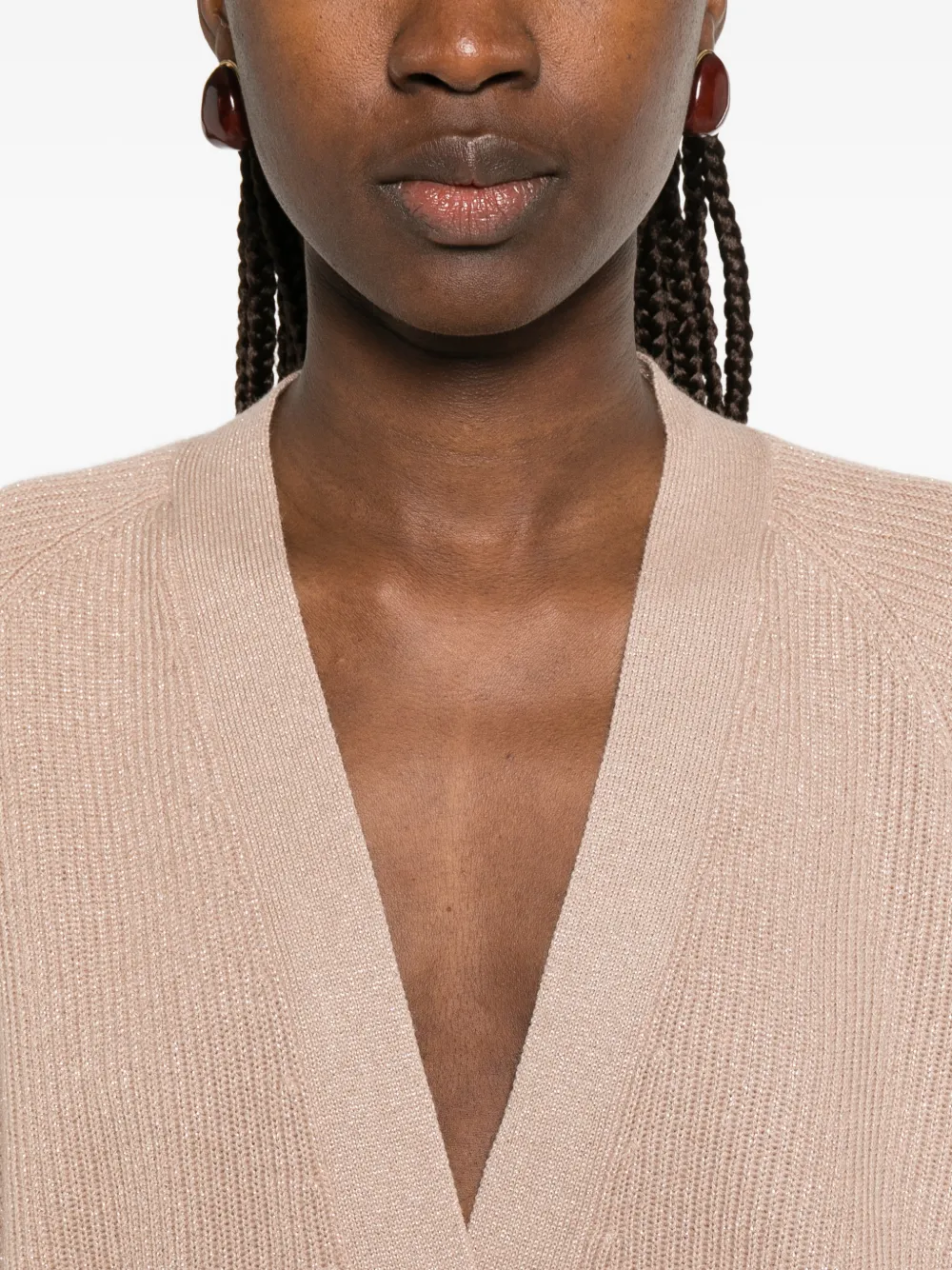 Brunello Cucinelli Ribgebreid vest Bruin