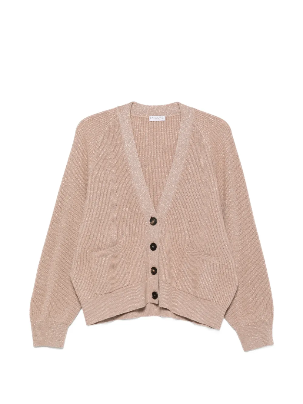 Brunello Cucinelli ribbed-knit cardigan - Braun