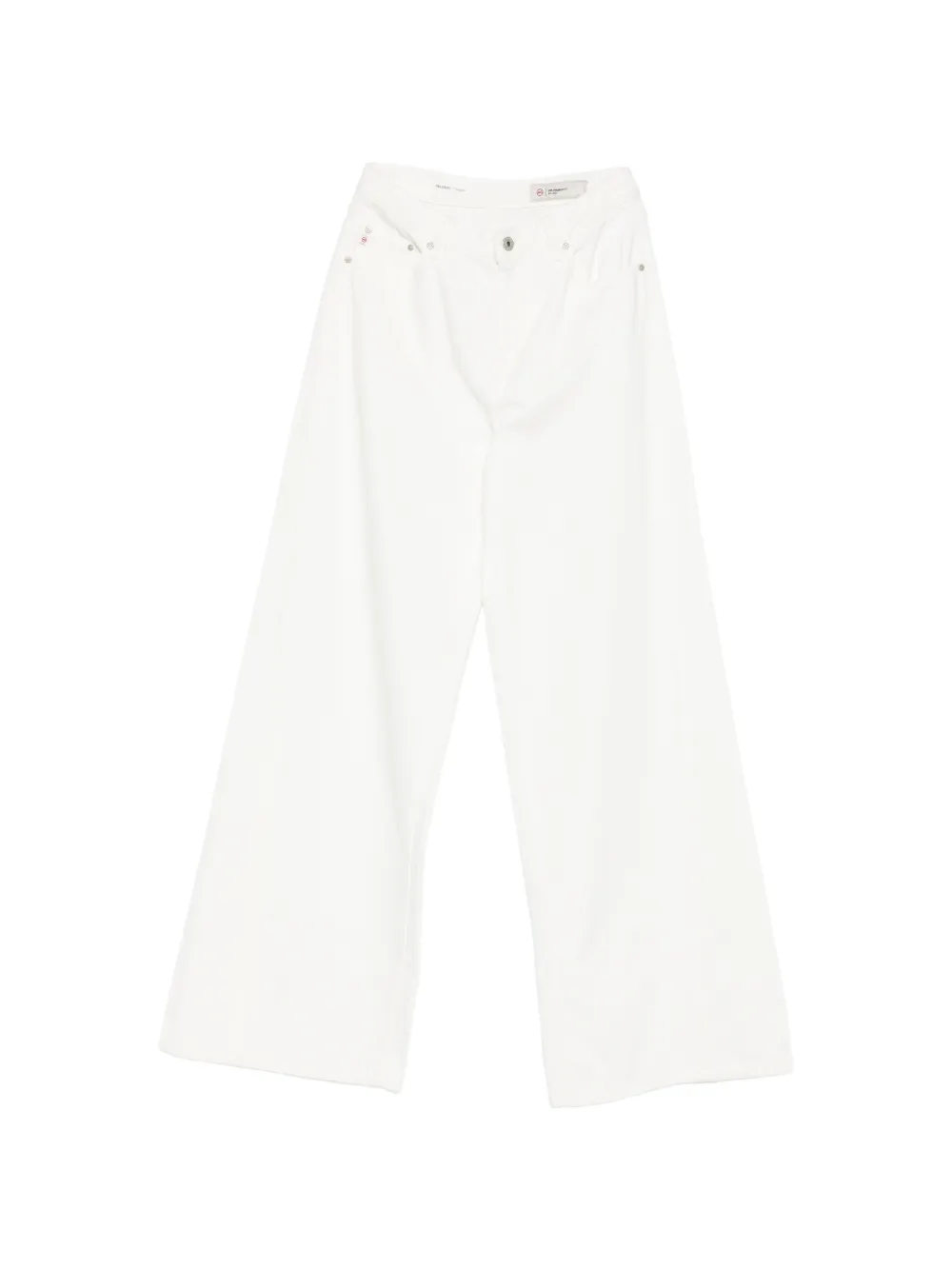 AG Jeans Helsinki logo-patch jeans - Bianco