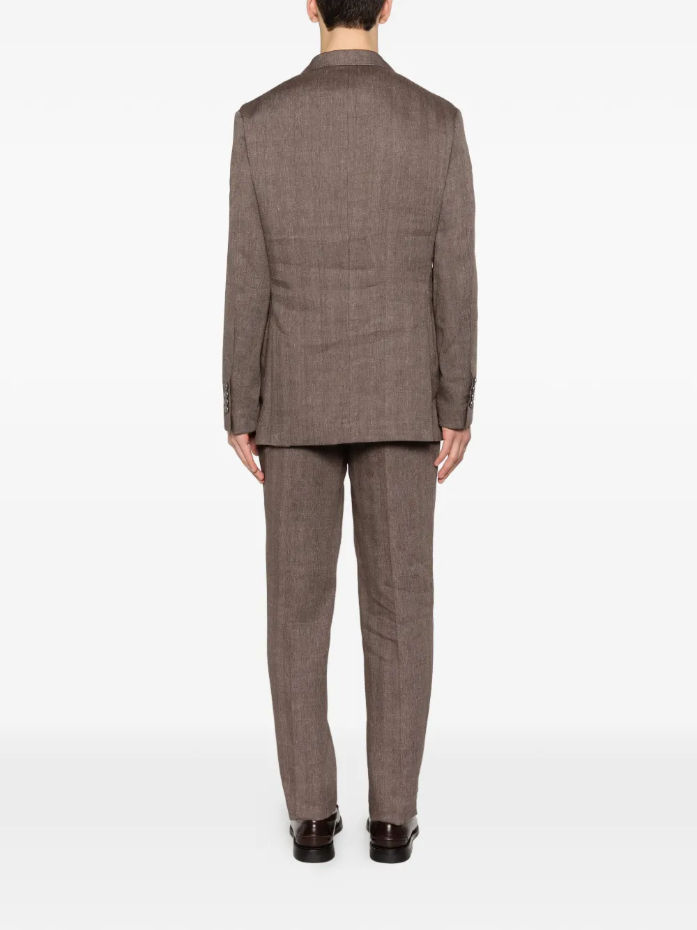  Brunello Cucinelli Double-breasted Suit - Brown 