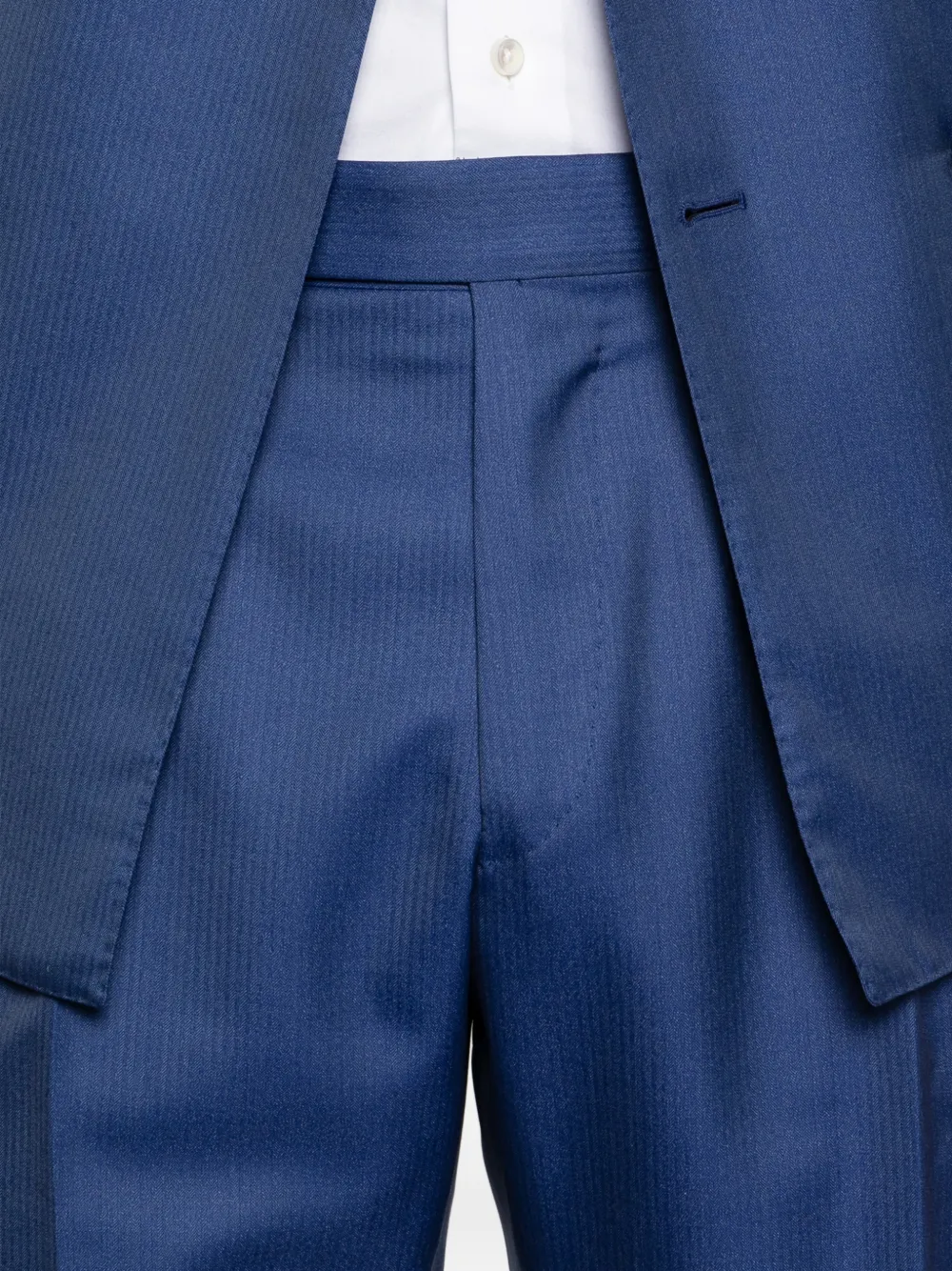 Caruso Pak met dubbele rij knopen Blauw