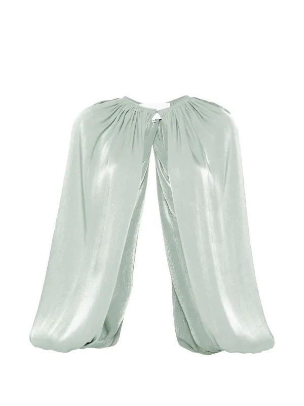 Costarellos Draped Jacket in Green