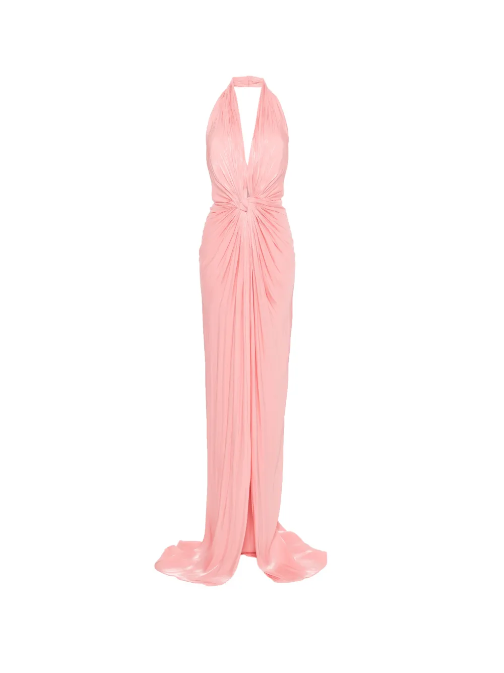 Costarellos halter gathered maxi dress - Rosa