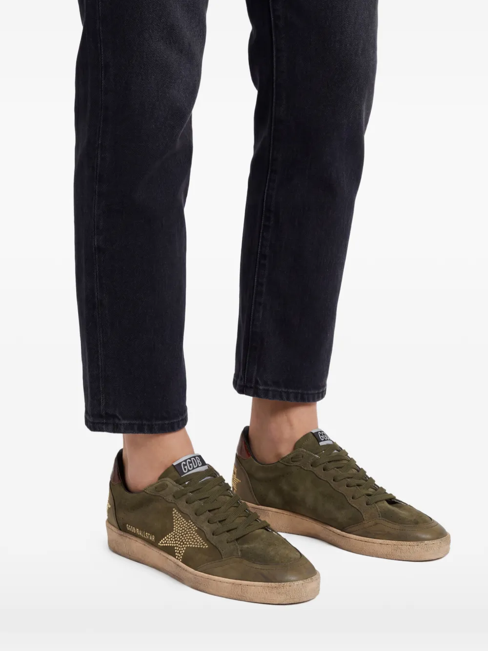 Golden Goose Sneakers verfraaid met ster Groen