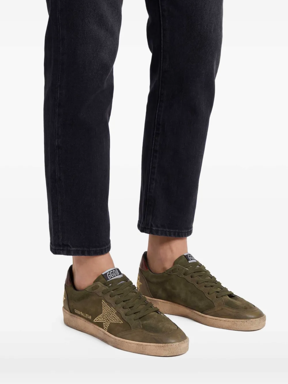  Golden Goose Zapatillas Con Aplique De Estrella - Verde 