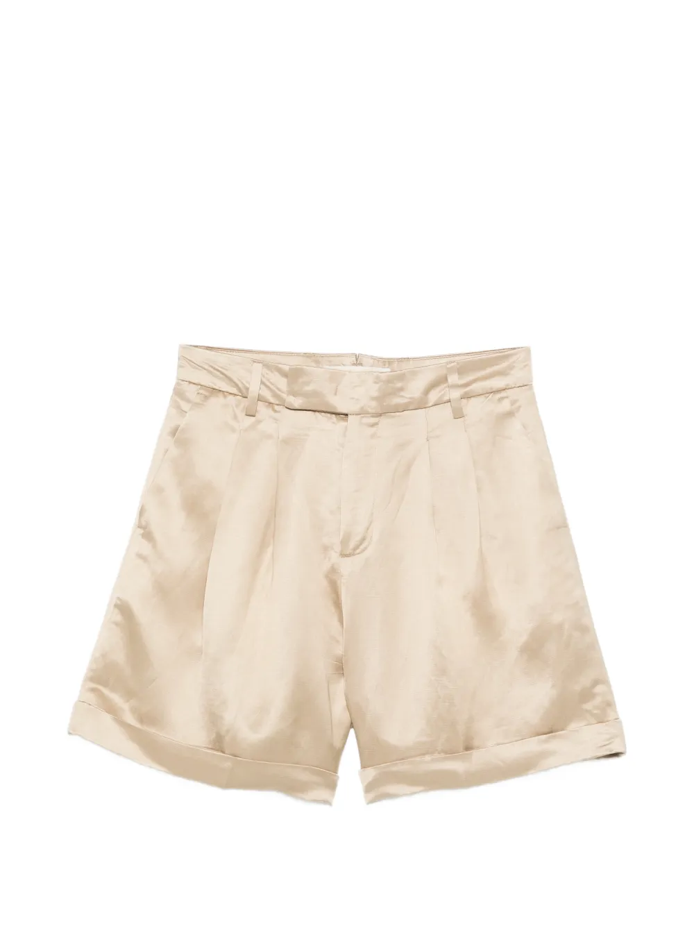 Briglia 1949 Isabellew pleated cuffed shorts - Toni neutri