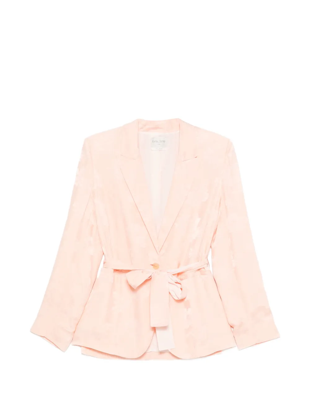 Forte Forte floral-print belted jacket - Rosa