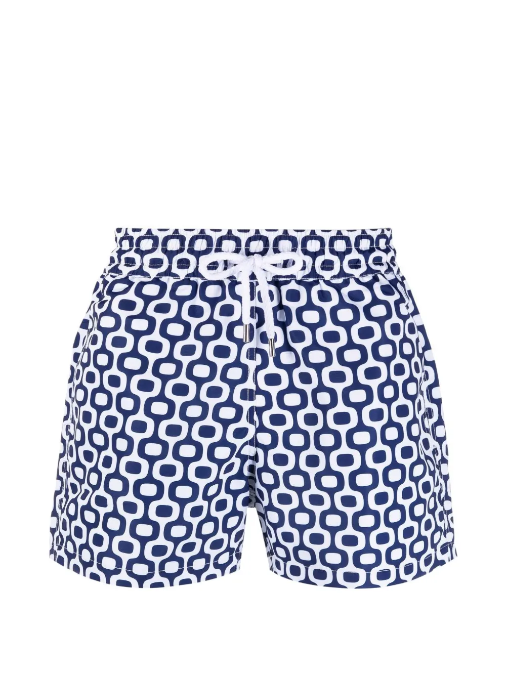 Frescobol Carioca patterned swim shorts - Weiß