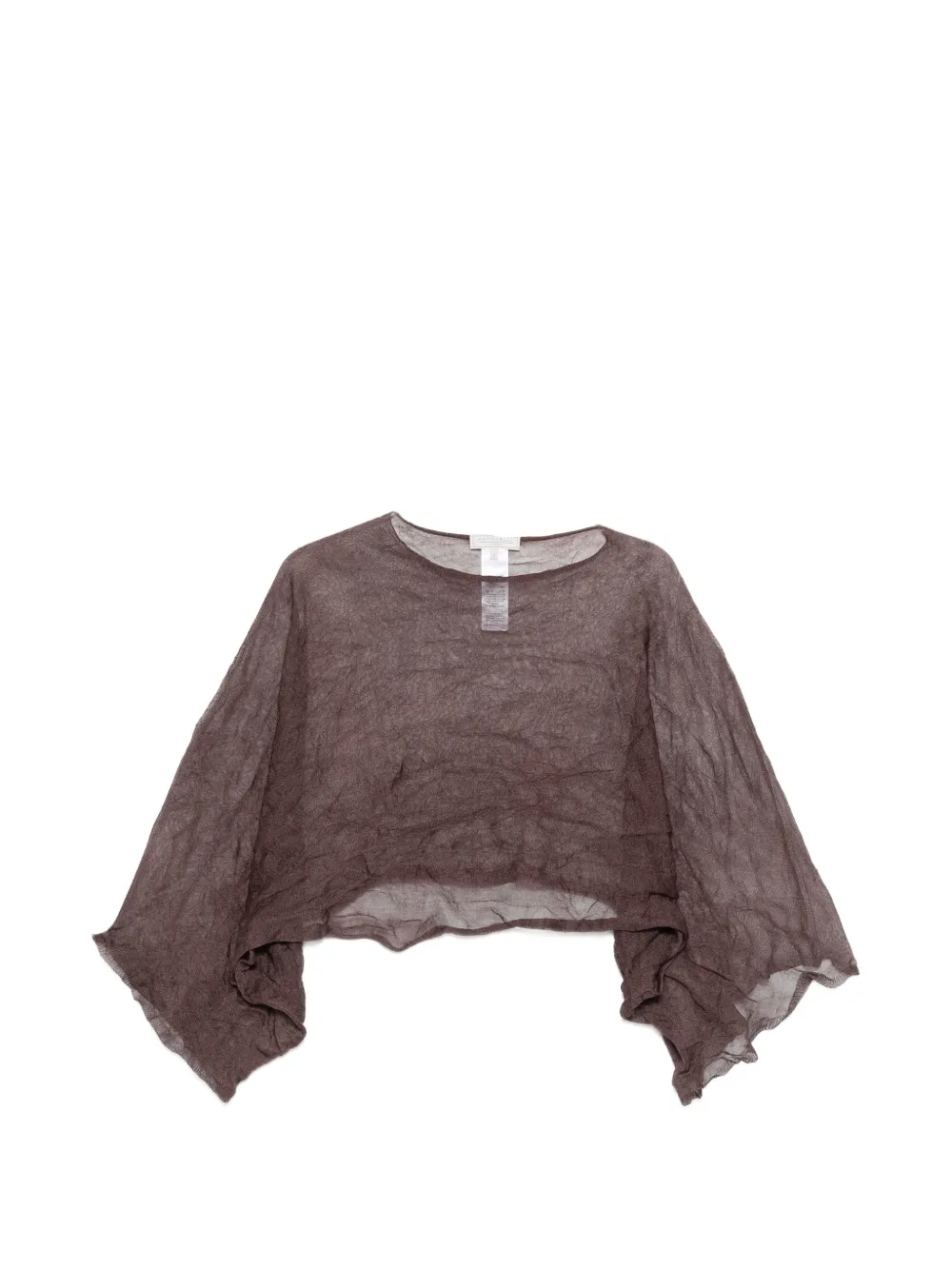 Antonelli textured top - Marrone